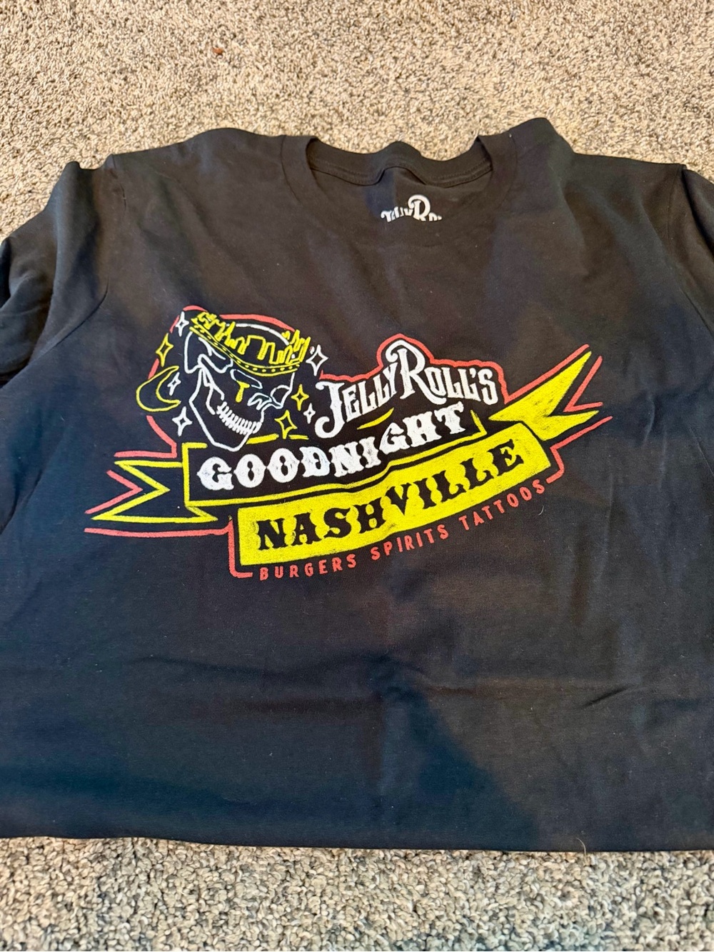 Goodnight Nashville Black Graphic Tee